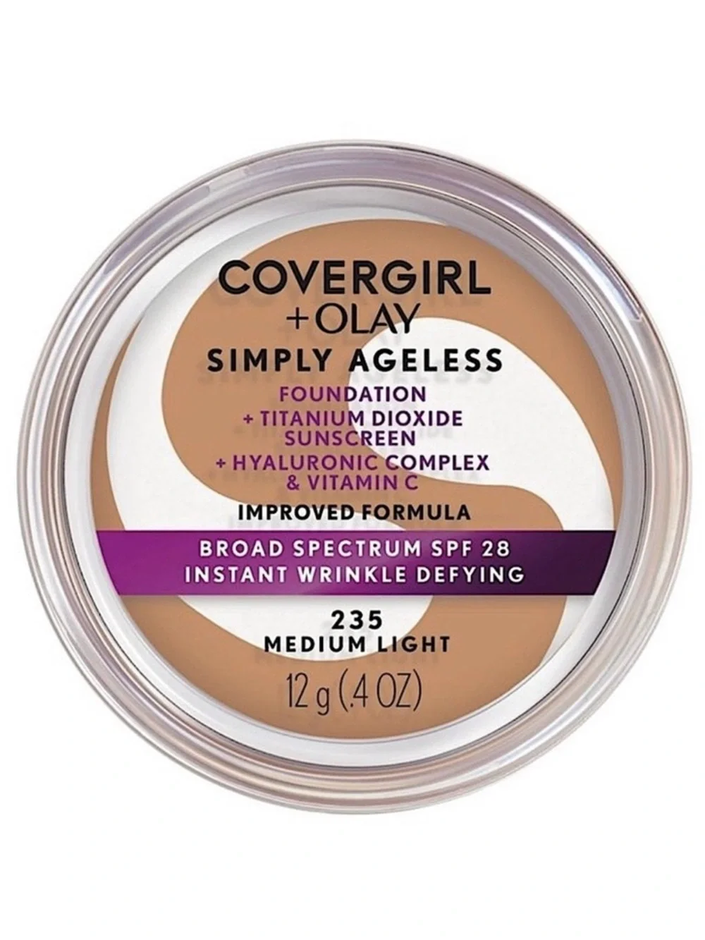 3/$12 CoverGirl + Olay 235 Medium Light Simply Ageless Foundation